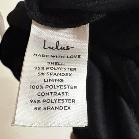 NWT LULUS love about it black strapless jumpsuit size large date night going out